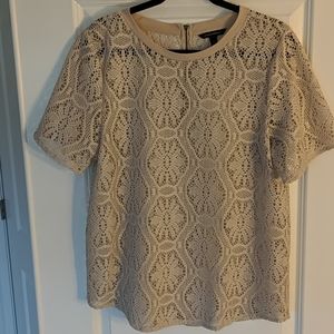 Banana Sheer Lace Tee - XL